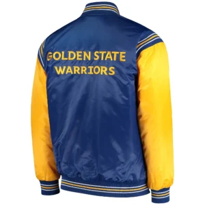 Blue Golden State Warriors The Enforcer Varsity Jacket 1