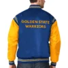 Blue Golden State Warriors The Enforcer Varsity Jacket 3