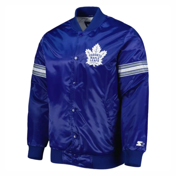 Blue Toronto Maple Leafs Varsity Jacket