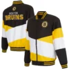Boston Bruins Black Full-Zip Varsity Jacket 2