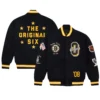Boston Bruins Black Varsity Jacket 2