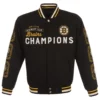 Boston Bruins Commemorative Reversible Championship Black Varsity Jacket