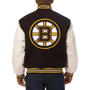 Boston Bruins Domestic Wool Jacket – Black And White 1