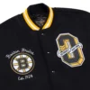Boston Bruins OVO x NHL Black Full-Snap Varsity Jacket 2
