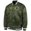 Boston Bruins Starter Full-Snap Satin Varsity Green Jacket