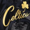 Boston Celtics Big Face 4.0 Varsity Jacket Black 2