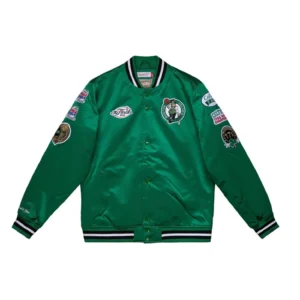 Boston Celtics Champ City Varsity Jacket Green