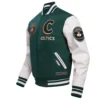 Boston Celtics City Edition Wool Varsity Jacket Green