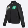 Boston Celtics Classic Black Wool Varsity Jacket