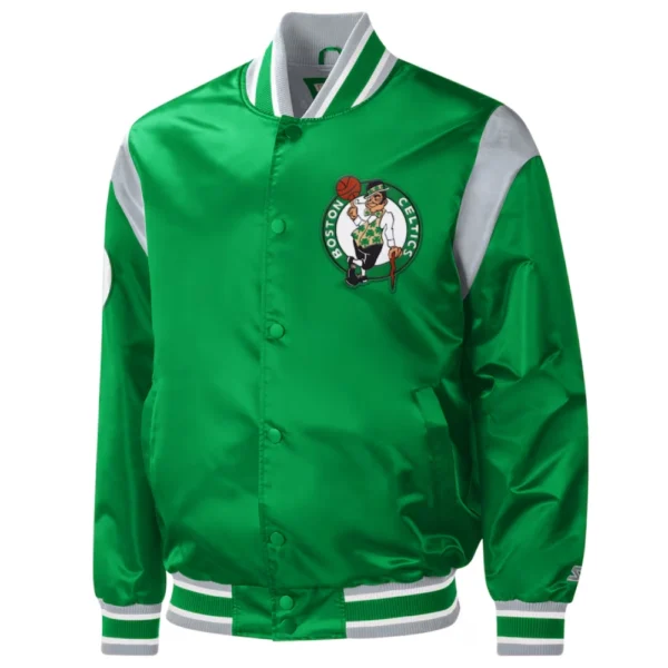Boston Celtics Force Play Varsity Green Jacket