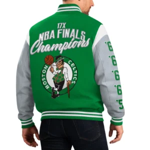 Boston Celtics Franchise Green Cotton Varsity Jacket 1