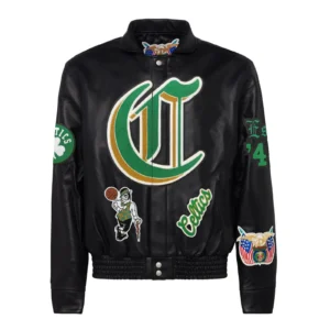 Boston Celtics Jeff Hamilton Black Old English Jacket