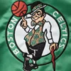 Boston Celtics Leader Green and Black Varsity Jacket 2