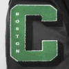 Boston Celtics Mashup Black Wool and Leather Varsity Jacket 6