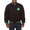 Boston Celtics One Color Varsity Jacket Black