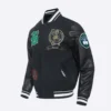 Boston Celtics Pro Prep Black Varsity Wool Jacket