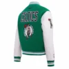 Boston Celtics Retro Classic Green Wool Varsity Jacket 2
