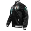 Boston Celtics Retro Classic Varsity Jacket Black 1
