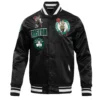 Boston Celtics Retro Classic Varsity Jacket Black