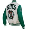 Boston Celtics Retro Classic Wool Varsity Jacket White 1