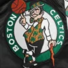 Boston Celtics Script Tail Black Satin Varsity Jacket 6