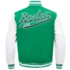 Boston Celtics Script Tail Green Varsity Wool Jacket 3