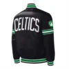 Boston Celtics Slider Black Varsity Jacket 1