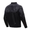 Boston Celtics Triple Black Gloss Satin Jacket 4