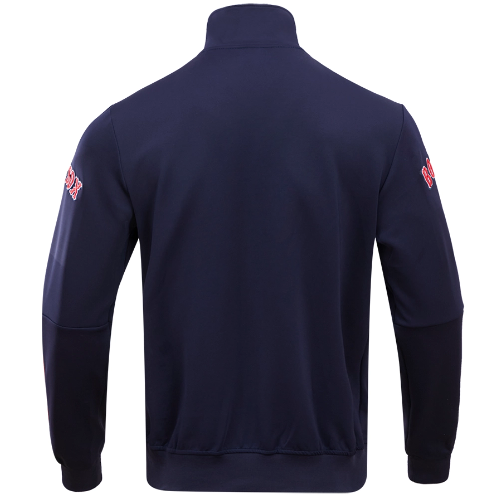 Boston Red Sox Classic Chenille Full-Zip Polyester Varsity Navy Jacket 1