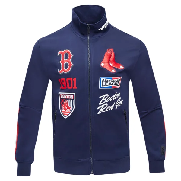 Boston Red Sox Fast Lane Polyester Varsity Jacket