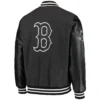 Boston Red Sox G-III Sports by Carl Banks Power Play Wool & Leather Varsity Jacket 1