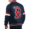 Boston Red Sox Home Game Satin Varsity Navy Jacket