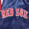Boston Red Sox Mashup Full-Snap Satin Varsity Navy Jacket 4