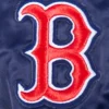 Boston Red Sox Mashup Women’s Full-Snap Satin Varsity Jacket – Navy 5