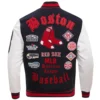 Boston Red Sox Old English Classic Wool & Leather Varsity Jacket 1