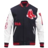 Boston Red Sox Old English Classic Wool & Leather Varsity Jacket