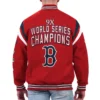 Boston Red Sox Quick Full-Snap Cotton Varsity Red Jacket 1