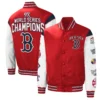 Boston Red Sox RedWhite 9x World Series Champions Complete Game – Full-Snap Jacket