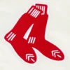 Boston Red Sox Retro Classic Full-Snap Cream Satin Varsity Jacket 7