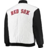 Boston Red Sox Reversible Full-Zip Satin Varsity Jacket White & Black 1