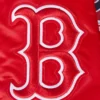 Boston Red Sox Script Tail Full-Snap Satin Varsity Jacket – Red 4