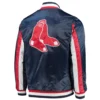 Boston Red Sox The Ace Satin Varsity Jacket – Navy 1