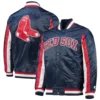Boston Red Sox The Ace Satin Varsity Jacket – Navy 3