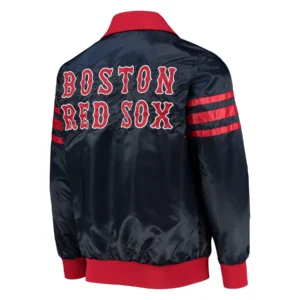 Boston Red Sox The Captain II Satin Varsity Navy Jacket 1
