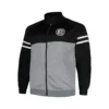 Brooklyn Nets Big & Tall Black and Grey Varsity Jacket