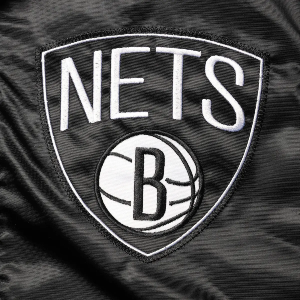 Brooklyn Nets Black The Captain II Varsity Jacket 2