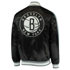 Brooklyn Nets Black The Offensive Varsity Jacket 1