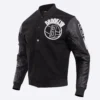 Brooklyn Nets Blended Classic Logo Black Jacket