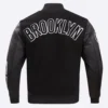 Brooklyn Nets Blended Classic Logo Black Jacket 3