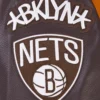 Brooklyn Nets Classic Tan and Brown Varsity Jacket 6